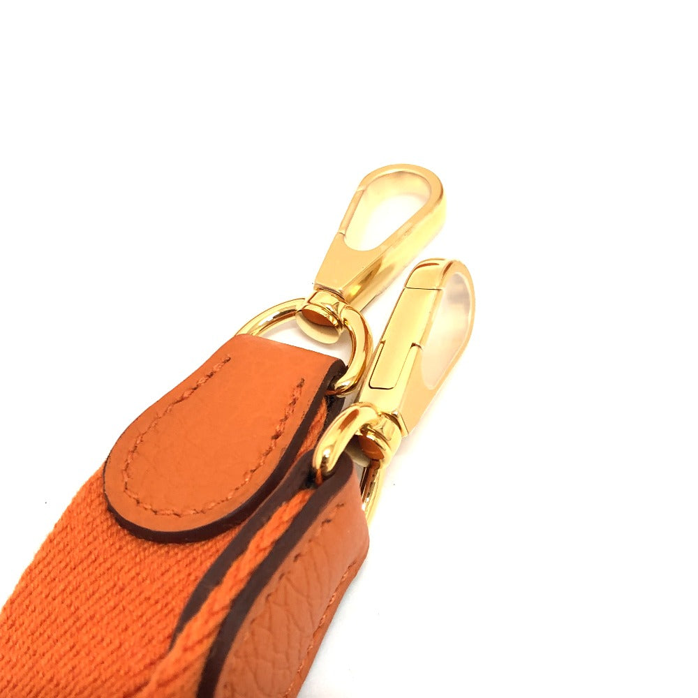 HERMES Shoulder Bag Taurillon Clemence Orange Evelyn TPM Women Used Authentic