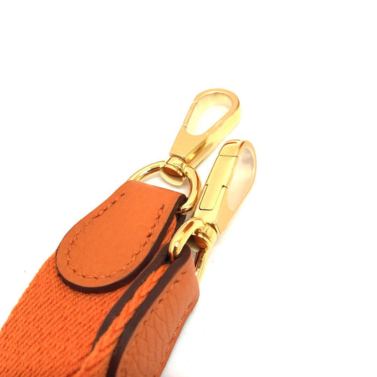 HERMES Shoulder Bag Taurillon Clemence Orange Evelyn TPM Women Used Authentic