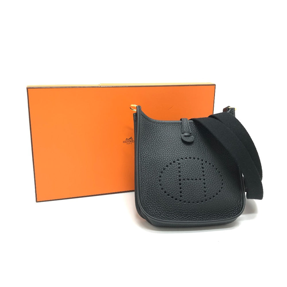 HERMES Shoulder Bag H069426CK Taurillon Clemence black Evelyn TPM Amazone