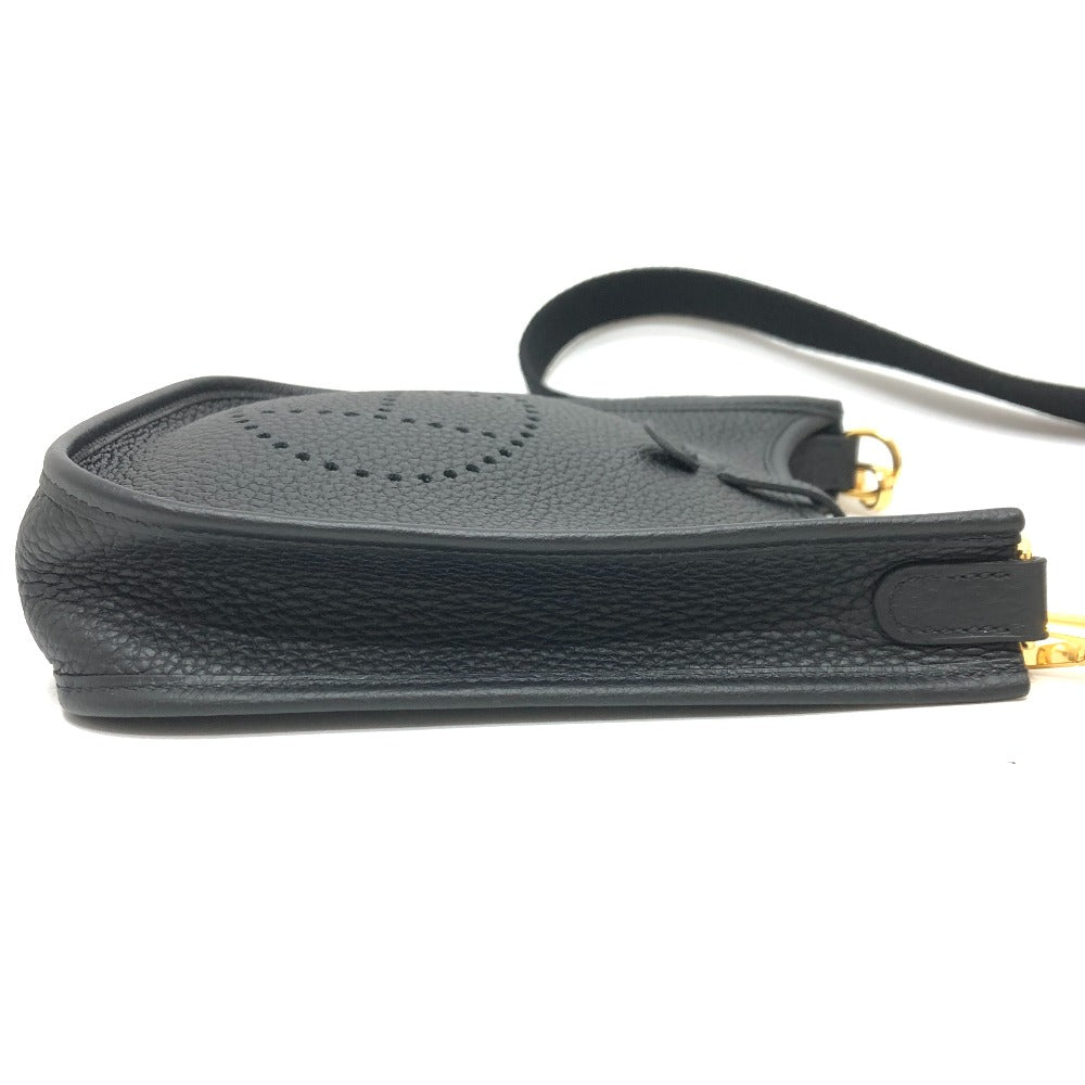 HERMES Shoulder Bag H069426CK Taurillon Clemence black Evelyn TPM Amazone