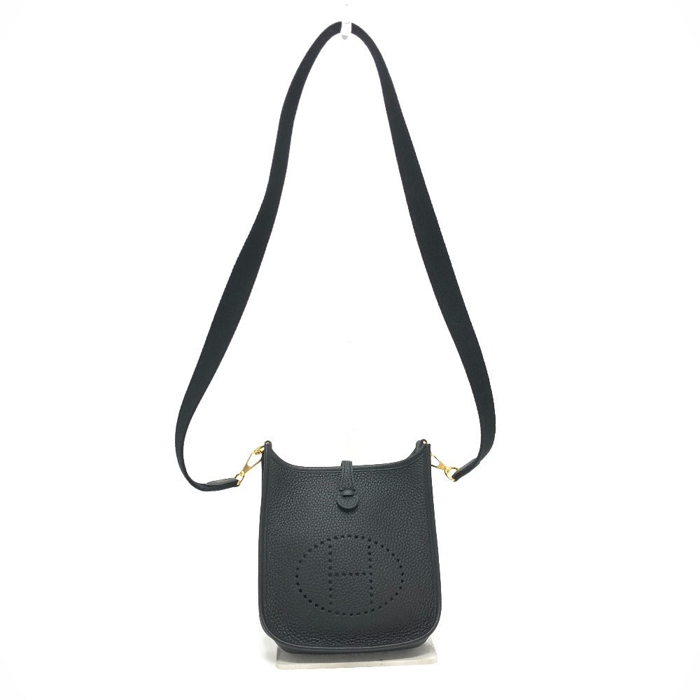 HERMES Shoulder Bag H069426CK Taurillon Clemence black Evelyn TPM Amazone