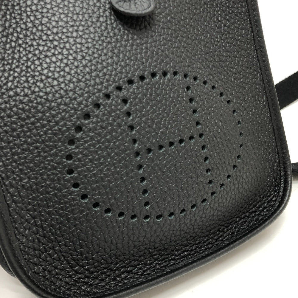 HERMES Shoulder Bag H069426CK Taurillon Clemence black Evelyn TPM Amazone