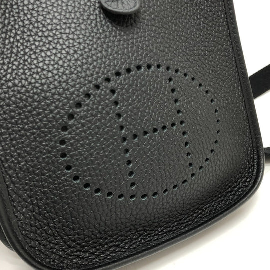 HERMES Shoulder Bag H069426CK Taurillon Clemence black Evelyn TPM Amazone