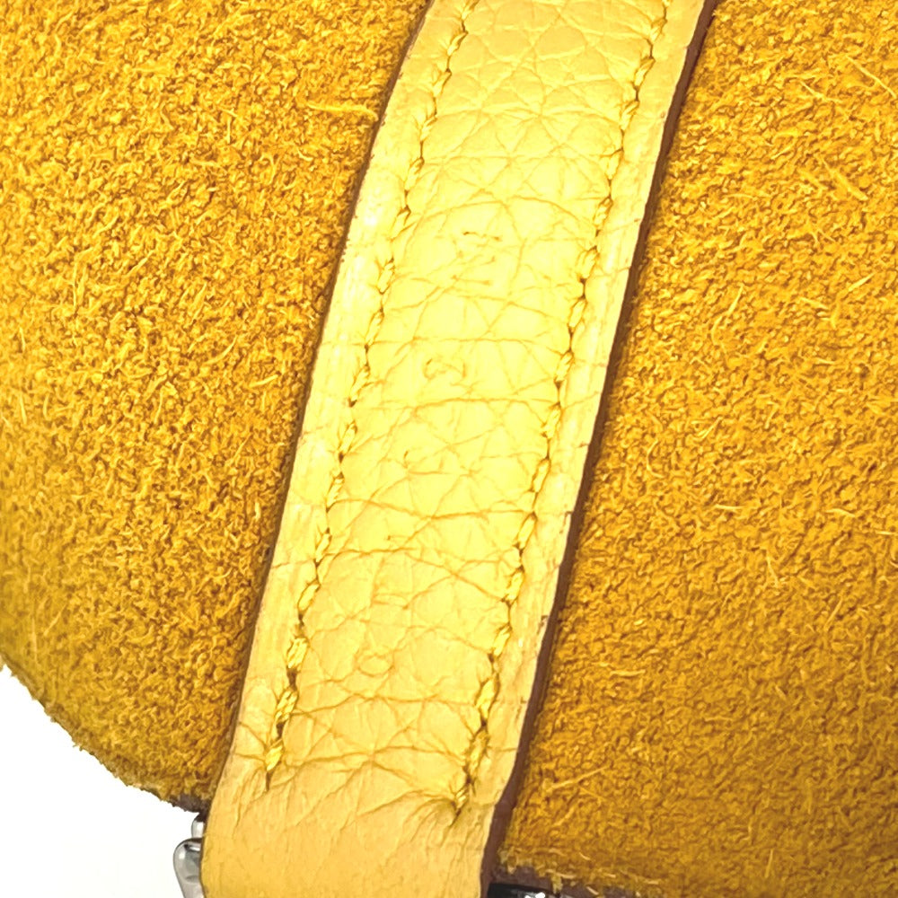 HERMES Handbag Taurillon Clemence yellow Picotin Lock MM 22 Women Used Authentic