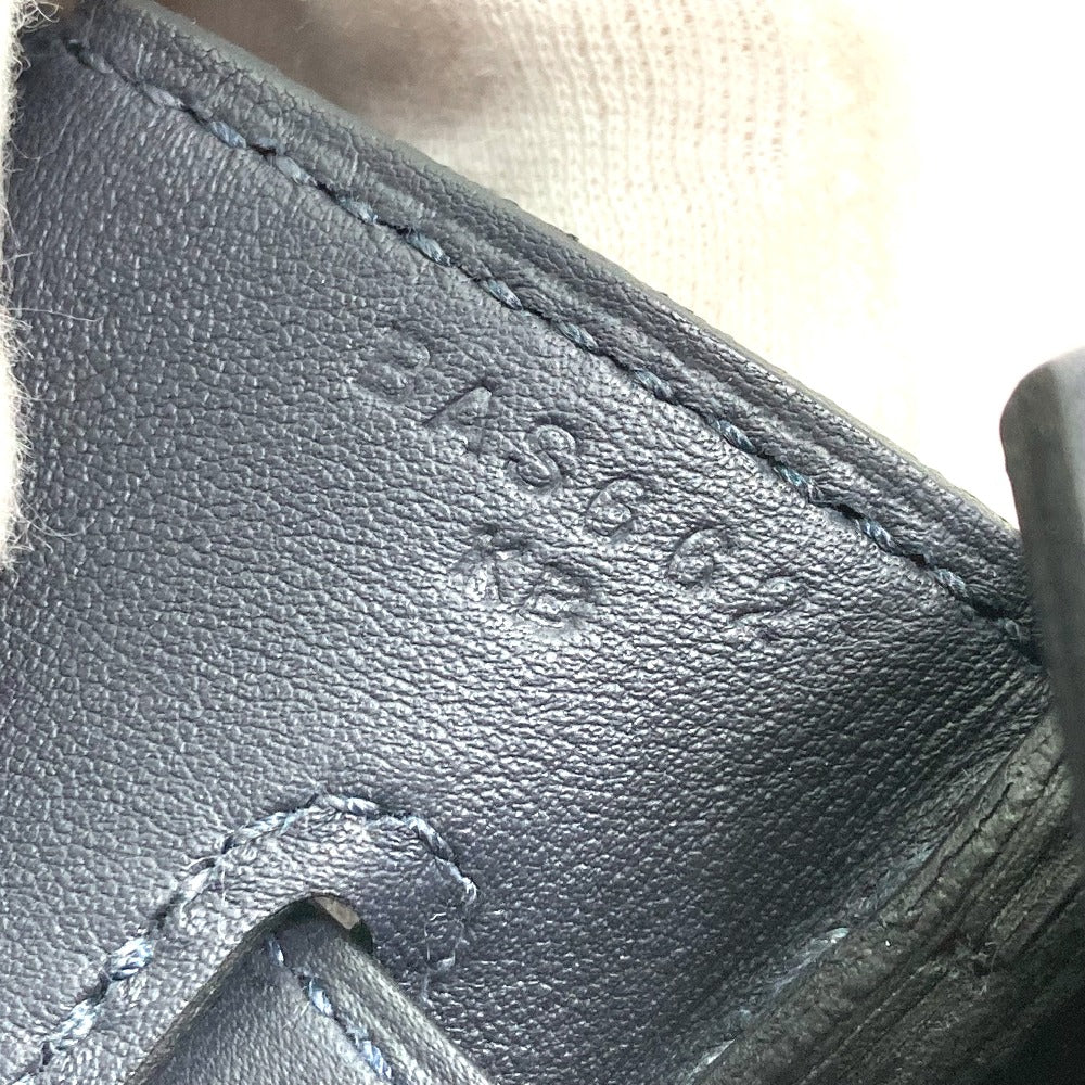 HERMES Handbag Taurillon Clemence Green x Blue type Pico Tan Lock MM