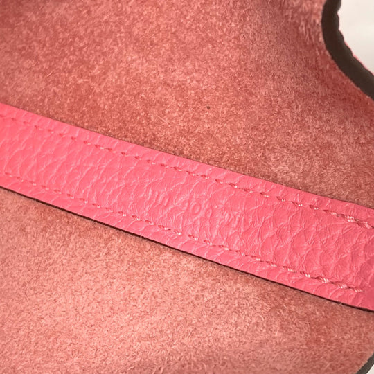 HERMES Handbag Taurillon Clemence pink Picotan Lock PM Women Used Authentic