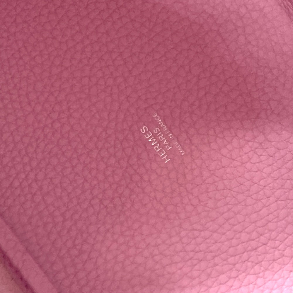 HERMES Handbag Taurillon Clemence pink Picotan Lock PM