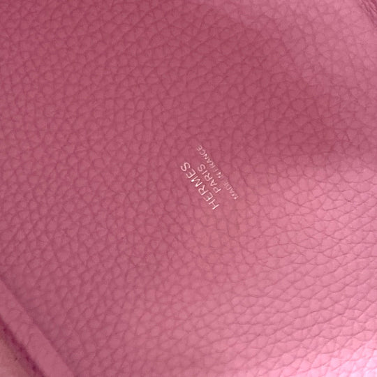 HERMES Handbag Taurillon Clemence pink Picotan Lock PM