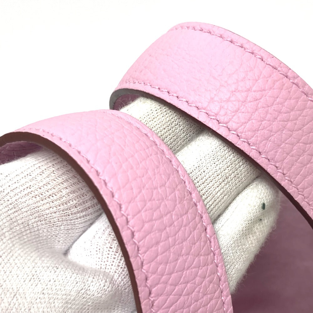 HERMES Handbag Taurillon Clemence pink Picotan Lock PM