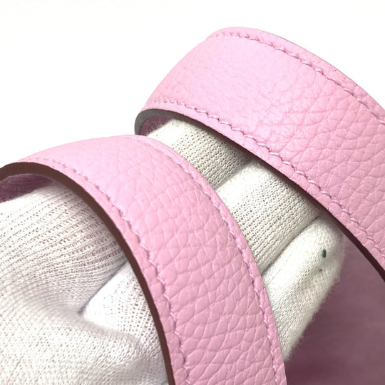 HERMES Handbag Taurillon Clemence pink Picotan Lock PM