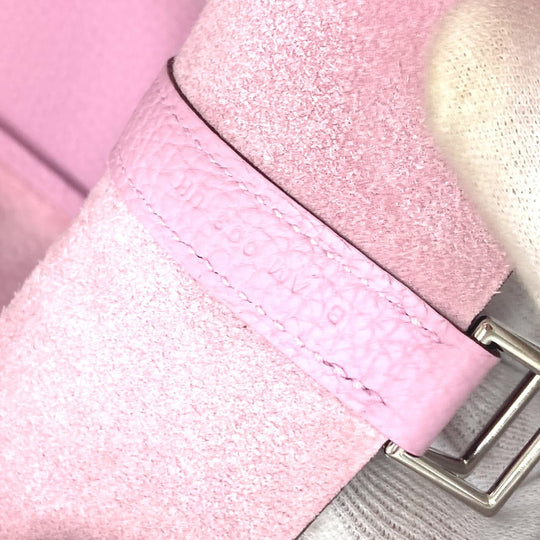 HERMES Handbag Taurillon Clemence pink Picotan Lock PM