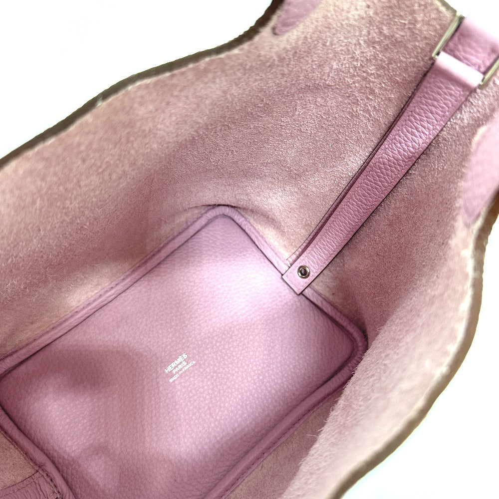 HERMES Handbag Taurillon Clemence pink Picotin Lock PM 18 Women Used Authentic