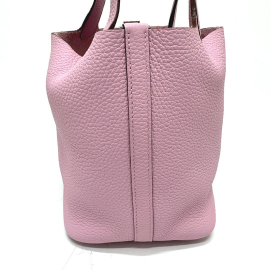HERMES Handbag Taurillon Clemence pink Picotin Lock PM 18 Women Used Authentic