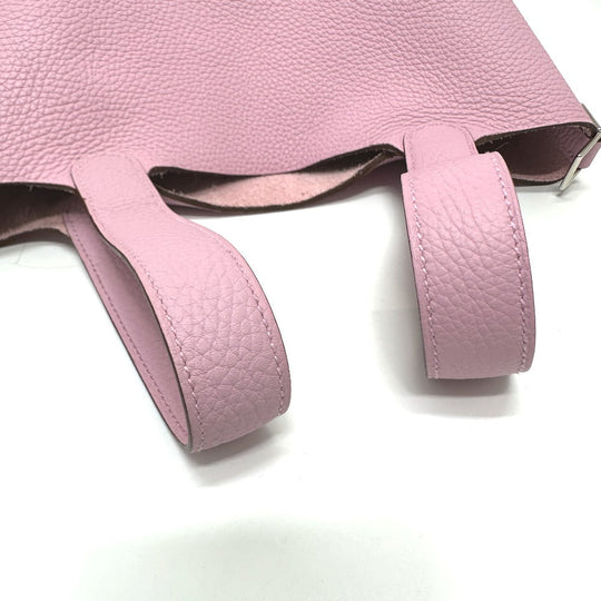HERMES Handbag Taurillon Clemence pink Picotin Lock PM 18 Women Used Authentic