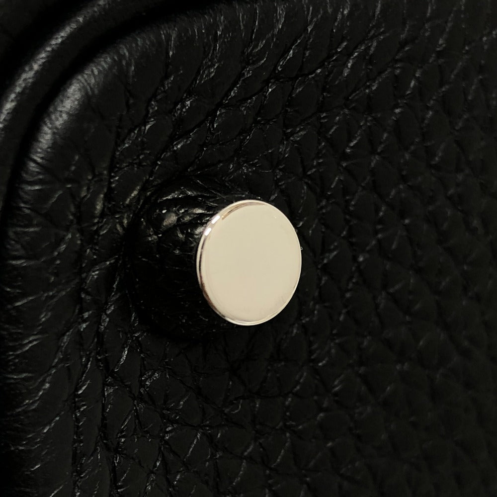 HERMES Handbag leather black Picotan Lock PM