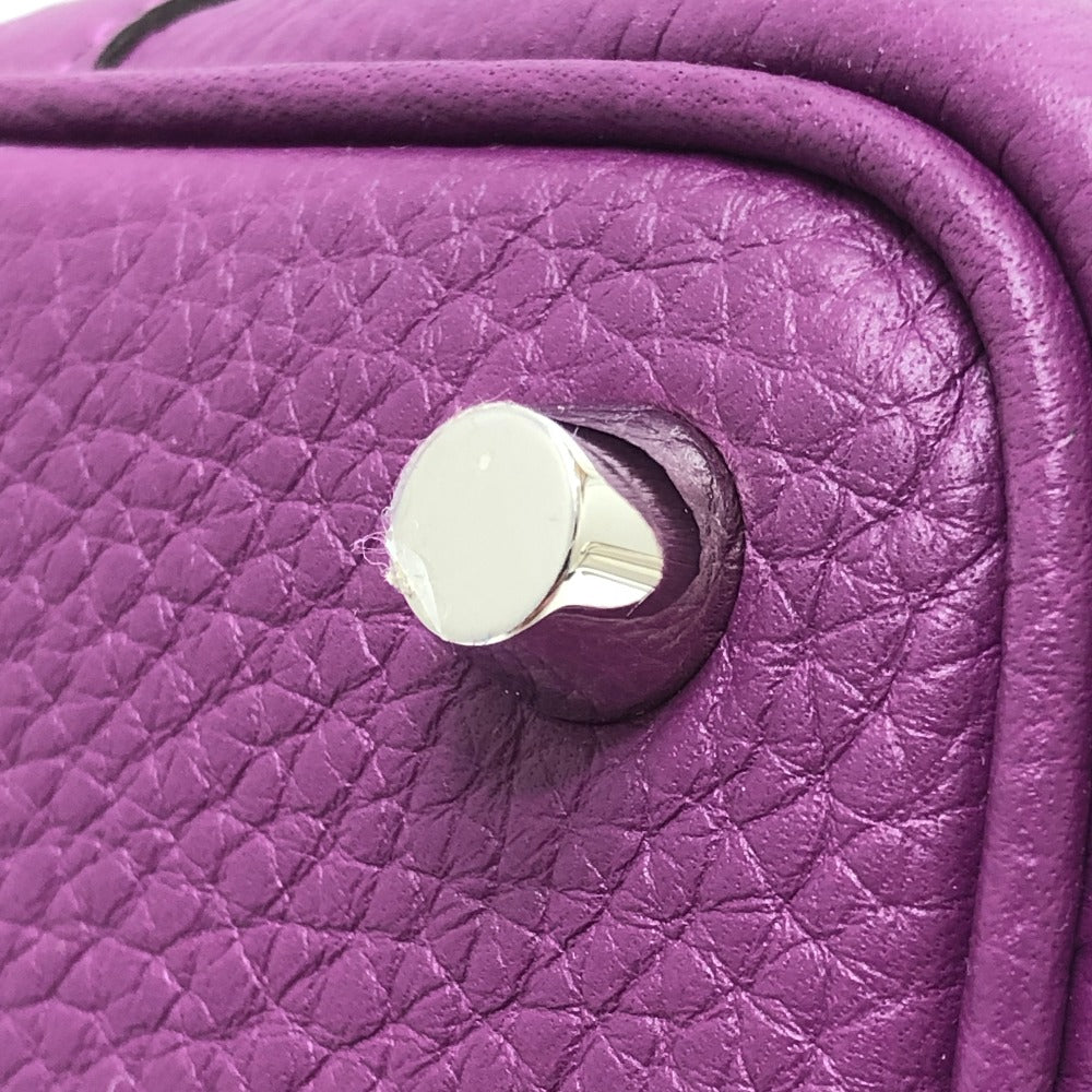 HERMES Handbag leather purple Picotan Lock PM