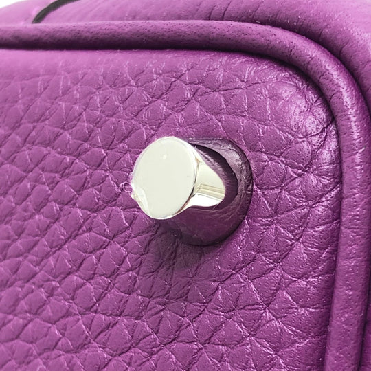 HERMES Handbag leather purple Picotan Lock PM