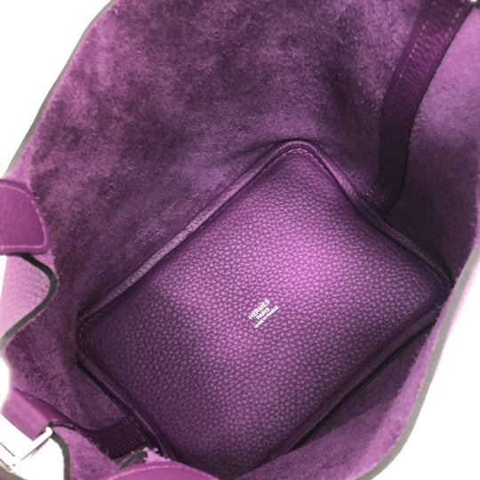 HERMES Handbag leather purple Picotan Lock PM