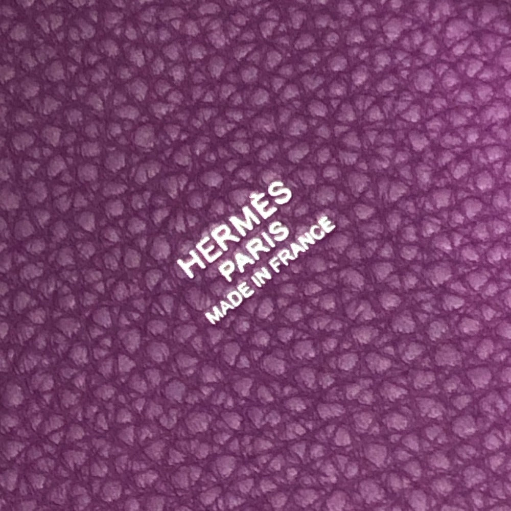 HERMES Handbag leather purple Picotan Lock PM