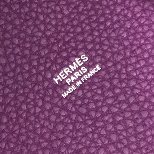 HERMES Handbag leather purple Picotan Lock PM