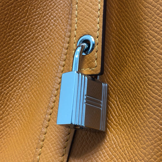 HERMES Handbag Epsom Orange Picotan Lock PM Tresage