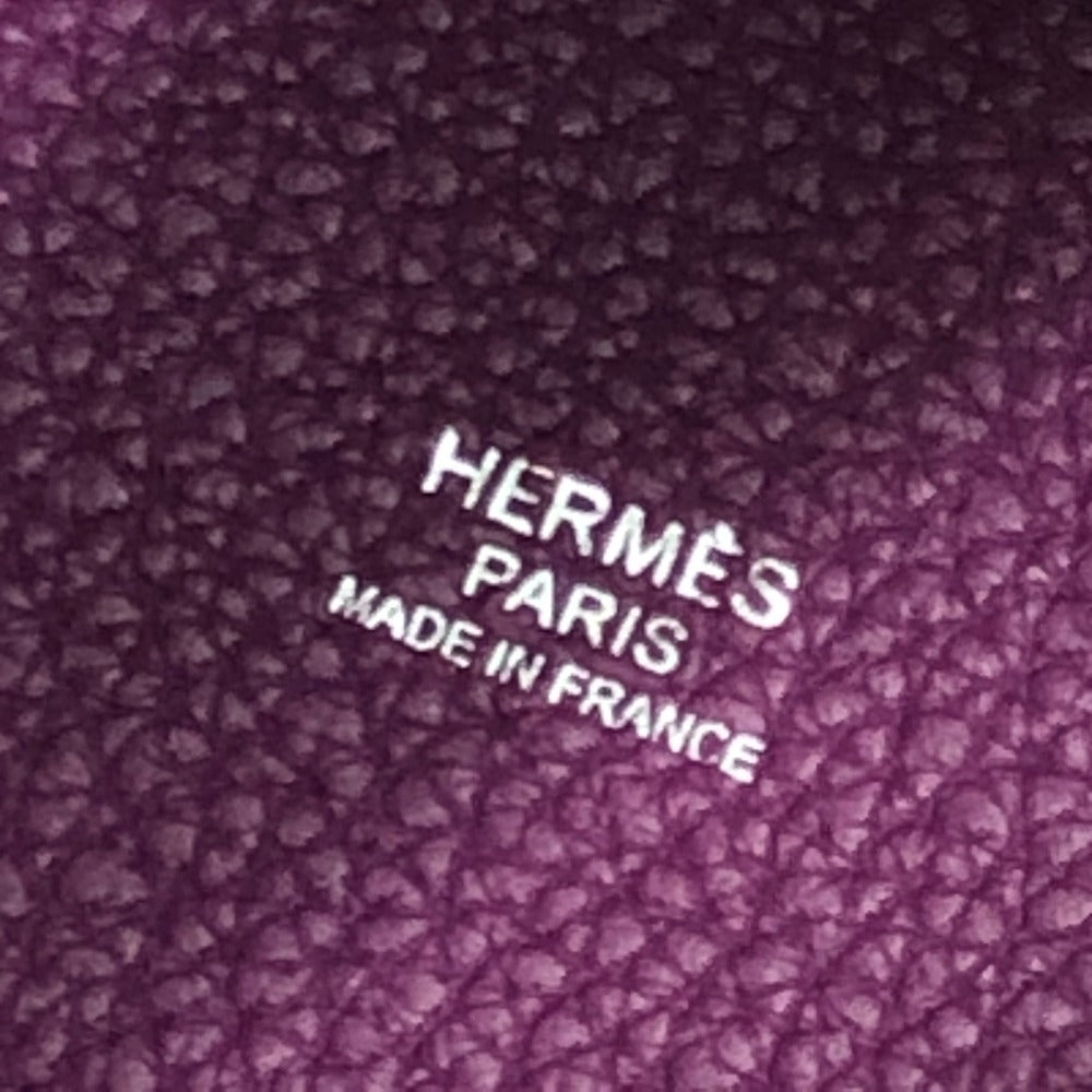 HERMES Handbag Togo purple Picotan Lock PM