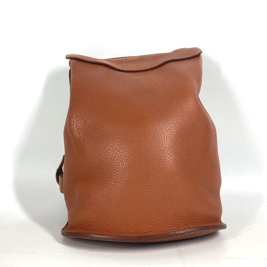 HERMES Backpack leather Brown Sherpa PM Women Used Authentic