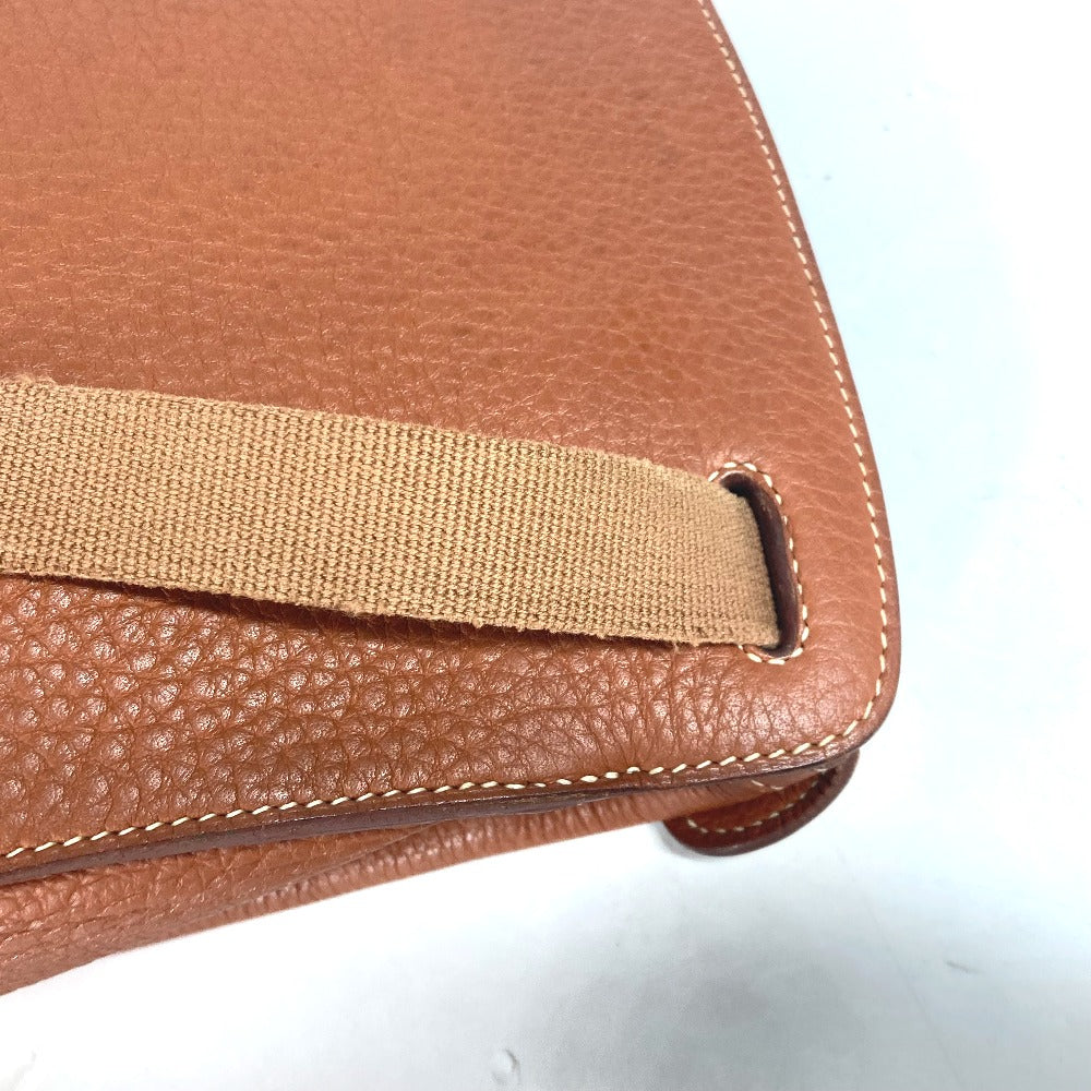 HERMES Backpack leather Brown Sherpa PM Women Used Authentic