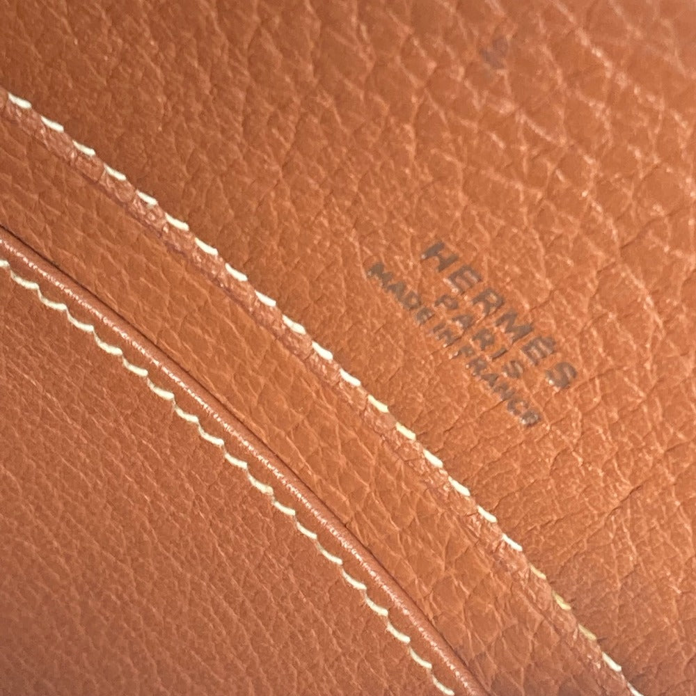 HERMES Backpack leather Brown Sherpa PM Women Used Authentic