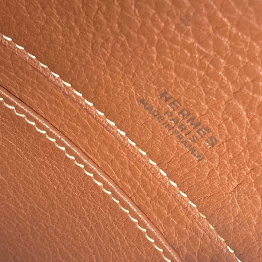 HERMES Backpack leather Brown Sherpa PM Women Used Authentic