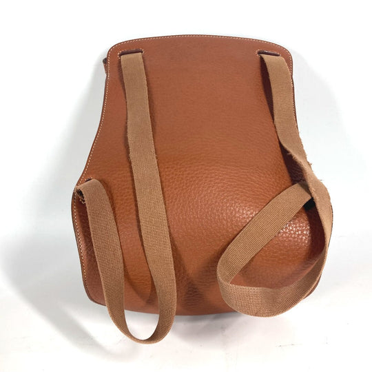 HERMES Backpack leather Brown Sherpa PM Women Used Authentic