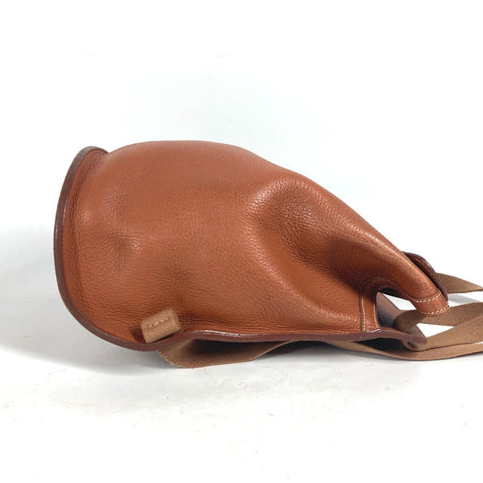 HERMES Backpack leather Brown Sherpa PM Women Used Authentic