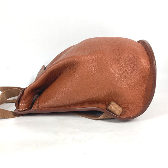 HERMES Backpack leather Brown Sherpa PM Women Used Authentic