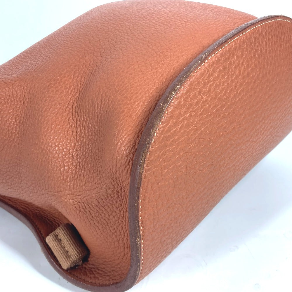HERMES Backpack leather Brown Sherpa PM Women Used Authentic