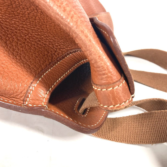 HERMES Backpack leather Brown Sherpa PM Women Used Authentic