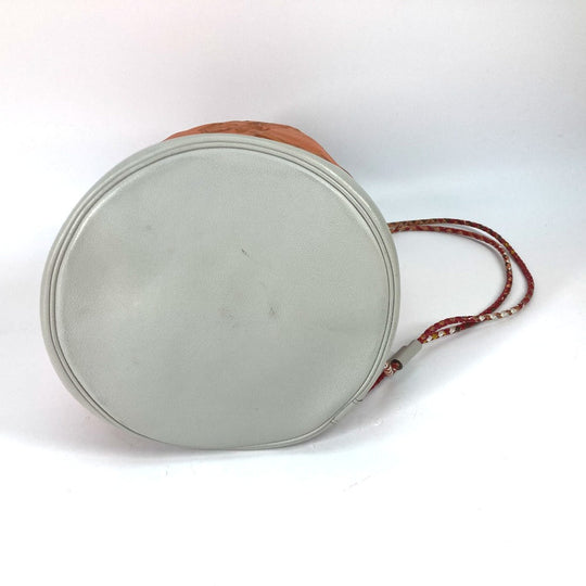 HERMES Shoulder Bag Silk, Leather Orange Shoulder soie cool 22 brides de gala Women Used Authentic