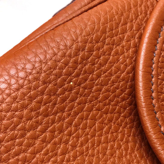HERMES Shoulder Bag Taurillon Clemence Brown Boolean Lang Women Used Authentic