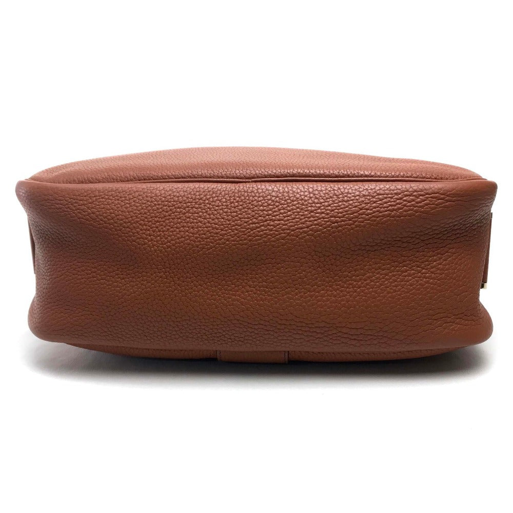 HERMES Shoulder Bag Taurillon Clemence Brown Boolean Lang Women Used Authentic