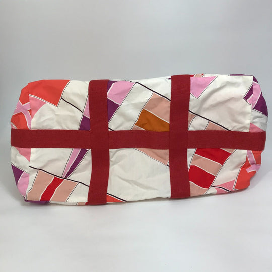 HERMES Tote Bag canvas multicolor Cabas Drapeaux au vent rope handle Women Used Authentic