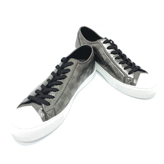 LOUIS VUITTON sneakers 1A90GA Leather , Metallic Damier Leather gray Damier Tattoo Line 7