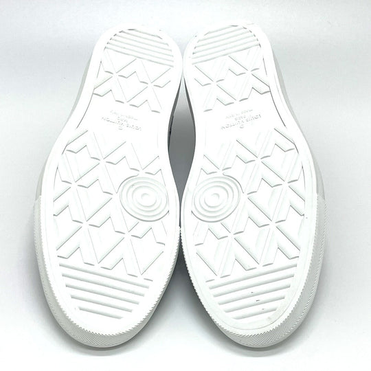 LOUIS VUITTON sneakers 1A90GA Leather , Metallic Damier Leather gray Damier Tattoo Line 7