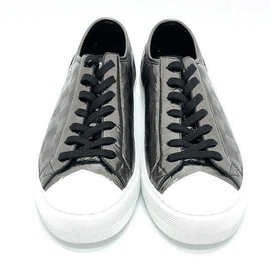 LOUIS VUITTON sneakers 1A90GA Leather , Metallic Damier Leather gray Damier Tattoo Line 7