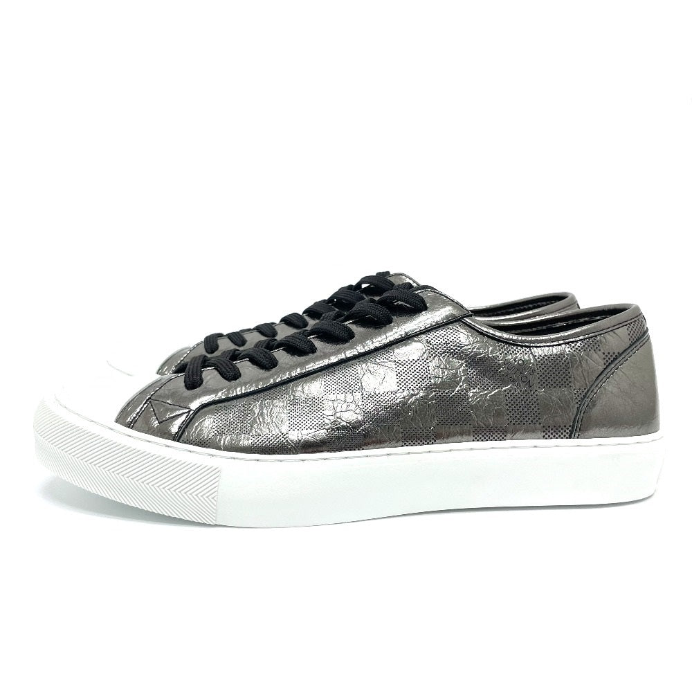 LOUIS VUITTON sneakers 1A90GA Leather , Metallic Damier Leather gray Damier Tattoo Line 7