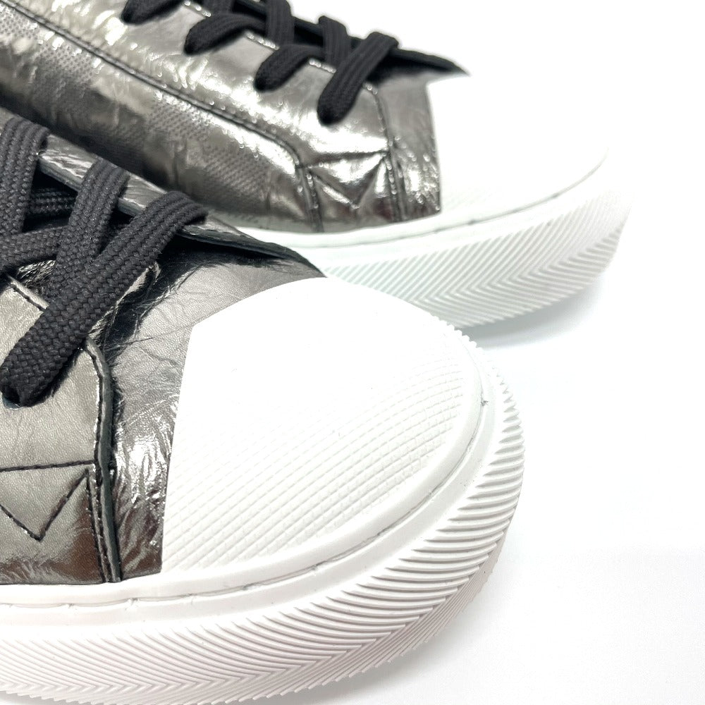 LOUIS VUITTON sneakers 1A90GA Leather , Metallic Damier Leather gray Damier Tattoo Line 7