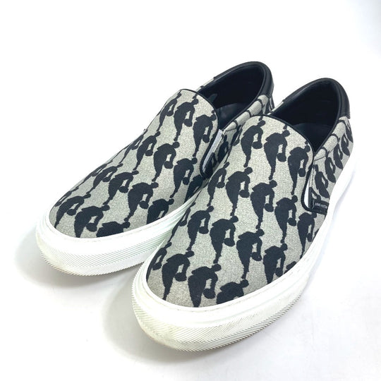 LOUIS VUITTON Slip-on Canvas, Canvas gray NBA collaboration Trocadero Sneakers Slip-on mens 6 Used Authentic