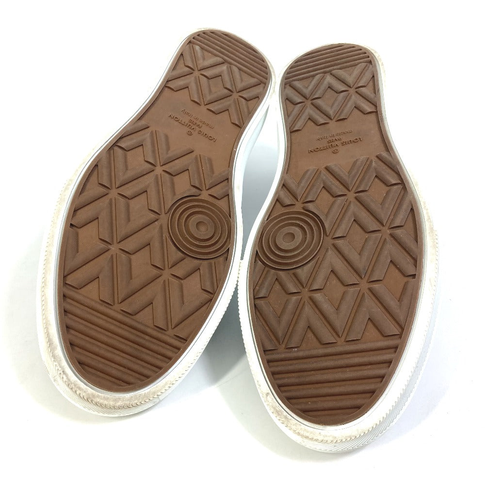 LOUIS VUITTON Slip-on Canvas, Canvas gray NBA collaboration Trocadero Sneakers Slip-on mens 6 Used Authentic