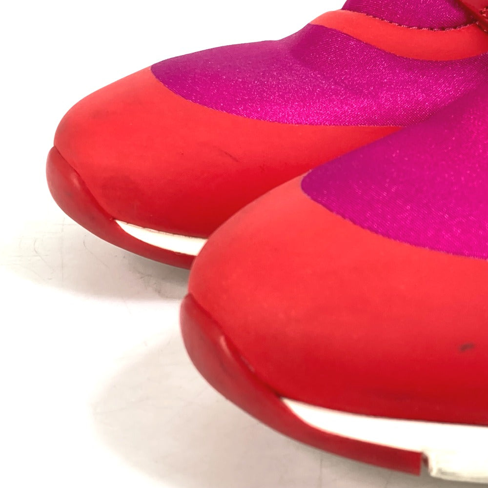 LOUIS VUITTON sneakers Nylon, Nylon pink By color logo Women 36 Used Authentic