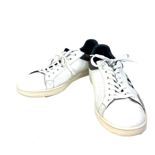 LOUIS VUITTON sneakers leather white Luxembourg line monogram logo 8.5