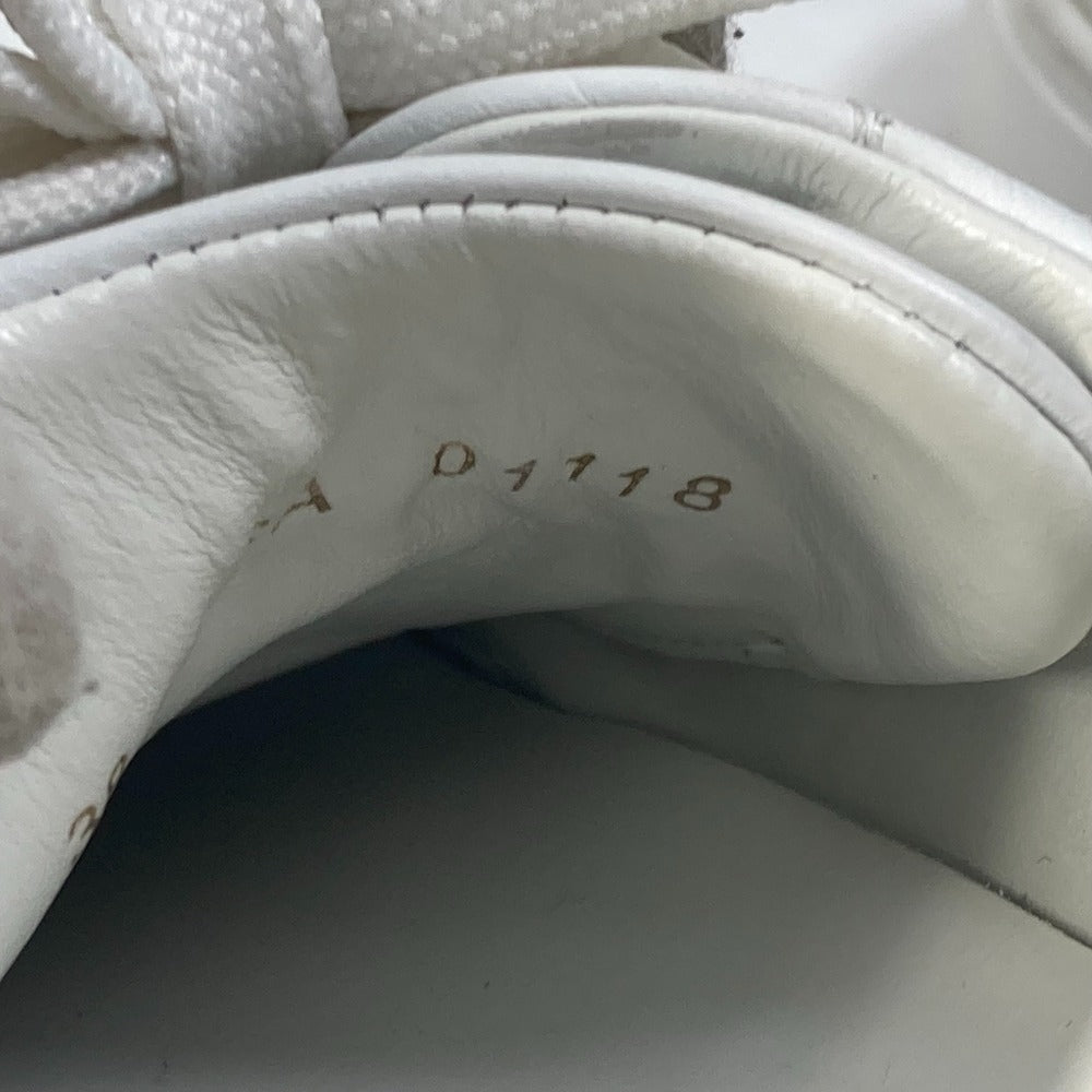 LOUIS VUITTON sneakers leather white Timeout line Women 38 Used Authentic