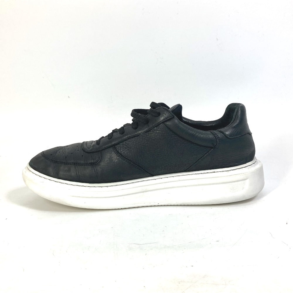 LOUIS VUITTON sneakers leather black Beverly Hills Line mens 8.5 Used Authentic